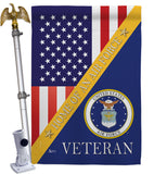 Home of Air Force - Military Americana Vertical Impressions Decorative Flags HG140606 Made In USA