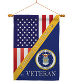 Home of Air Force - Military Americana Vertical Impressions Decorative Flags HG140606 Made In USA