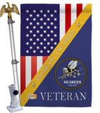 Home of Seabees - Military Americana Vertical Impressions Decorative Flags HG140607 Made In USA