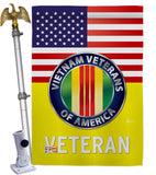 US Vietnam War - Military Americana Vertical Impressions Decorative Flags HG140621 Made In USA