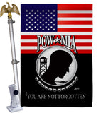 US POW MIA - Military Americana Vertical Impressions Decorative Flags HG140626 Made In USA