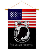 US POW MIA - Military Americana Vertical Impressions Decorative Flags HG140626 Made In USA