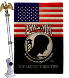 US POW MIA - Military Americana Vertical Impressions Decorative Flags HG140626 Made In USA