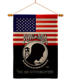 US POW MIA - Military Americana Vertical Impressions Decorative Flags HG140626 Made In USA