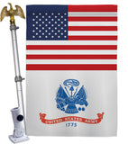 US Army - Military Americana Vertical Impressions Decorative Flags HG140700 Made In USA