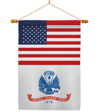 US Army - Military Americana Vertical Impressions Decorative Flags HG140700 Made In USA