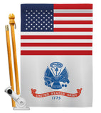 US Army - Military Americana Vertical Impressions Decorative Flags HG140700 Made In USA