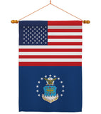 US Air Force - Military Americana Vertical Impressions Decorative Flags HG140717 Made In USA