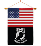 US POW/MIA - Military Americana Vertical Impressions Decorative Flags HG140732 Made In USA