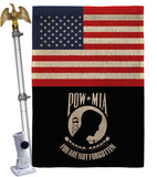 US POW/MIA - Military Americana Vertical Impressions Decorative Flags HG140732 Made In USA