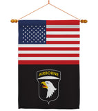 US 101st. Airborne - Military Americana Vertical Impressions Decorative Flags HG140737 Made In USA