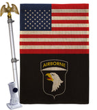 US 101st. Airborne - Military Americana Vertical Impressions Decorative Flags HG140737 Made In USA