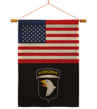 US 101st. Airborne - Military Americana Vertical Impressions Decorative Flags HG140737 Made In USA