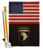 US 101st. Airborne - Military Americana Vertical Impressions Decorative Flags HG140737 Made In USA