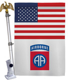 US 82nd. Airborne - Military Americana Vertical Impressions Decorative Flags HG140738 Made In USA