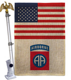 US 82nd. Airborne - Military Americana Vertical Impressions Decorative Flags HG140738 Made In USA