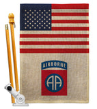 US 82nd. Airborne - Military Americana Vertical Impressions Decorative Flags HG140738 Made In USA