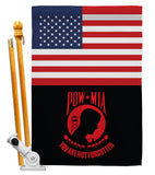 US Red POW/MIA - Military Americana Vertical Impressions Decorative Flags HG140742 Made In USA