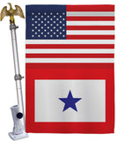 US Blue Star - Military Americana Vertical Impressions Decorative Flags HG140743 Made In USA