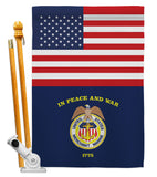 US Merchant Marine - Military Americana Vertical Impressions Decorative Flags HG140745 Made In USA