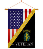 Home of Special Forces Airborne - Military Americana Vertical Impressions Decorative Flags HG140889 Made In USA