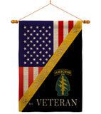 Home of Special Forces Airborne - Military Americana Vertical Impressions Decorative Flags HG140889 Made In USA