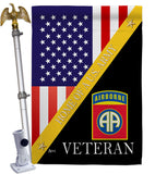 Home of 82nd Airborne - Military Americana Vertical Impressions Decorative Flags HG140891 Made In USA