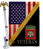 Home of 82nd Airborne - Military Americana Vertical Impressions Decorative Flags HG140891 Made In USA