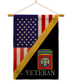 Home of 82nd Airborne - Military Americana Vertical Impressions Decorative Flags HG140891 Made In USA