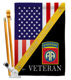 Home of 82nd Airborne - Military Americana Vertical Impressions Decorative Flags HG140891 Made In USA