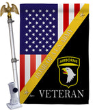 Home of 101st Airborne - Military Americana Vertical Impressions Decorative Flags HG140892 Made In USA