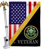 Home of 2nd Cavalry Regiment - Military Americana Vertical Impressions Decorative Flags HG140895 Made In USA