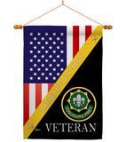 Home of 2nd Cavalry Regiment - Military Americana Vertical Impressions Decorative Flags HG140895 Made In USA