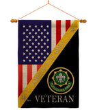 Home of 2nd Cavalry Regiment - Military Americana Vertical Impressions Decorative Flags HG140895 Made In USA