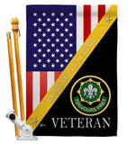 Home of 2nd Cavalry Regiment - Military Americana Vertical Impressions Decorative Flags HG140895 Made In USA