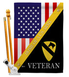 Home of 1st Cavalry Division - Military Americana Vertical Impressions Decorative Flags HG140896 Made In USA