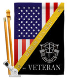 Home of De Opppresso Liber - Military Americana Vertical Impressions Decorative Flags HG140897 Made In USA