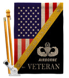 Home of Airborne - Military Americana Vertical Impressions Decorative Flags HG140900 Made In USA