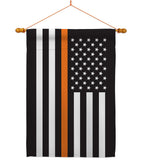 US Thin Orange Line - Military Americana Vertical Impressions Decorative Flags HG140911 Made In USA