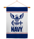 America Navy - Military Americana Vertical Impressions Decorative Flags HG170033 Made In USA