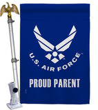 Proud Air Force Parent - Military Americana Vertical Impressions Decorative Flags HG170039 Made In USA