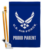 Proud Air Force Parent - Military Americana Vertical Impressions Decorative Flags HG170039 Made In USA