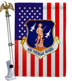 Air National Guard - Military Americana Vertical Impressions Decorative Flags HG170169 Made In USA