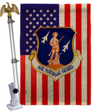 Air National Guard - Military Americana Vertical Impressions Decorative Flags HG170169 Made In USA