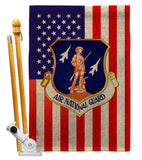 Air National Guard - Military Americana Vertical Impressions Decorative Flags HG170169 Made In USA