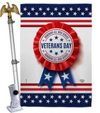 Veterans Day - Military Americana Vertical Impressions Decorative Flags HG192329 Made In USA