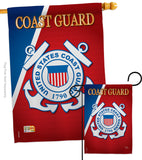 Coast Guard - Military Americana Vertical Impressions Decorative Flags HG108056 Made In USA