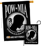 POW / MIA - Military Americana Vertical Impressions Decorative Flags HG108062