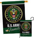 Army Proudly Family - Military Americana Vertical Impressions Decorative Flags HG108410 Made In USA