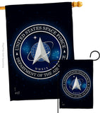 Space Force - Military Americana Vertical Impressions Decorative Flags HG108434 Made In USA